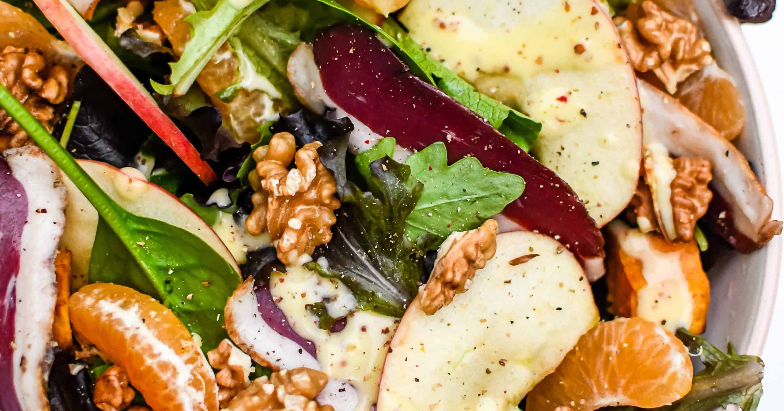 Salade aux magrets de canard séchés et fruits d’automne - Les salades